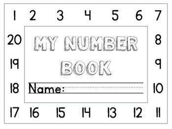 number book 1 20 by christina merriman teachers pay teachers