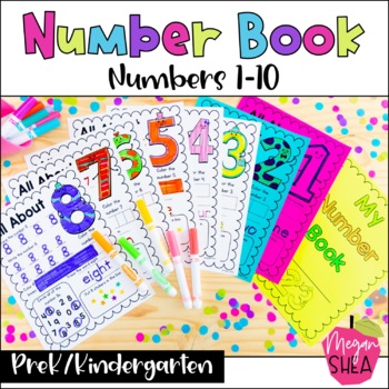 Number Book. Kindergarten/Preschool Math by Megan Shea | TpT