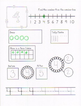 number book for 1 10 by learn los angeles teachers pay teachers