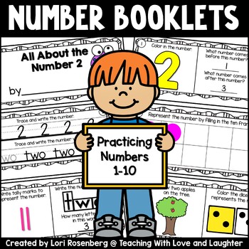 Number Booklets {1-10} by Teaching With Love and Laughter | TpT