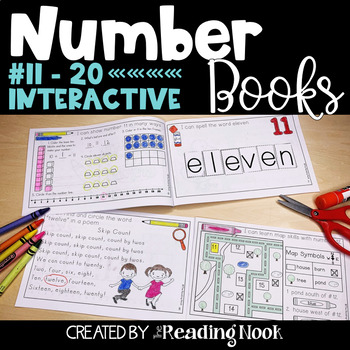 Preview of Number Books | Interactive Counting Books #11-20