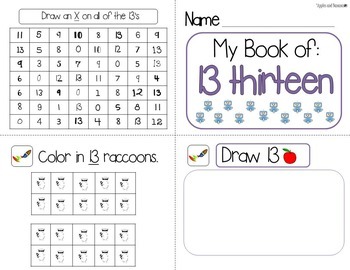 number books for kindergarten 1 20 by apples and bananas education