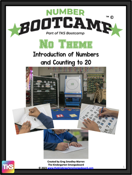 Preview of Number Bootcamp: Numbers and Counting to 20 (No Theme)