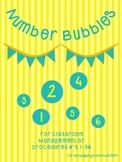 Number Bubbles Yellow and Teal