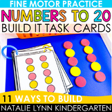 Number Building Task Cards Numbers to 20 Preschool Kinderg