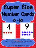 Number Cards - Supersize Deck 0-10