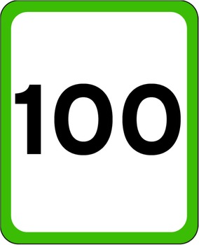 number cards to 100 by clever chameleon teachers pay teachers