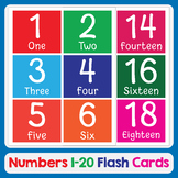 FUN DIVERSITY design flash cards~Learning my first numbers 0-20 10cm x 7cm 