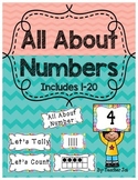 Number Cards 1-20 with Ten Frames in Polka Dots Pocket Cha