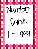 Number Cards 1-999