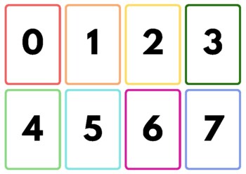 Number Cards (1 to 100) Flash Cards| Printables | Bulletin Board