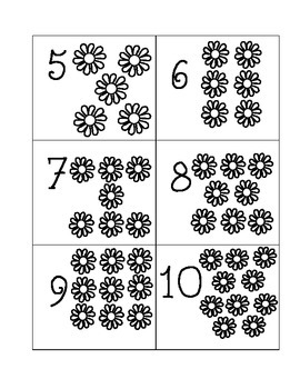 Number Cards- Flowers by Michelle Morbeck | Teachers Pay Teachers