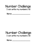 Number Writing Practice 1-10