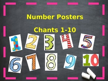 Preview of Number Chant Posters