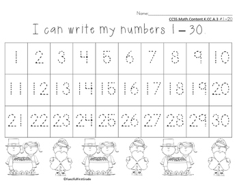 number chart 1 30 st patrick s theme by fanciful first grade tpt