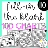 Hundreds Charts up to 100 | Fill in the Blank 100's Number Charts