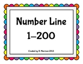 Number Chart Rainbow Dots 1-200