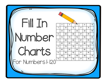 Preview of Fill In Number Charts