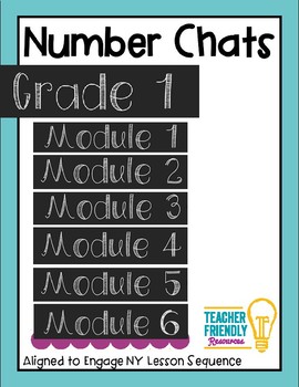 Preview of Number Chat-First Grade-Modules 1-6-Common Core and Engage New York Aligned
