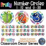Number Circles - Fruity Classroom Decor