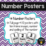 Number Classroom Posters (#1-10)