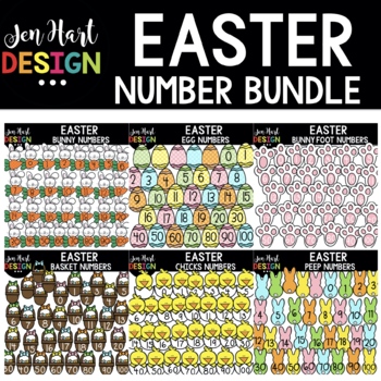 Preview of Number Clipart - Easter Clip Art Bundle - Jen Hart Design