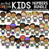 Number Clipart - Kid Number Clip Art Bundle - Jen Hart Design