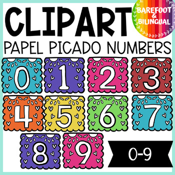 Preview of Number Clipart | Papel Picado | Hispanic Heritage Month