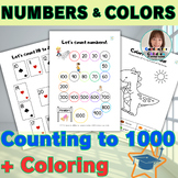 Number & Color | Counting to 1000 + Coloring | ESL Worksheet