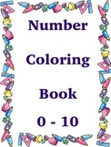 Number Coloring Book 0 - 10