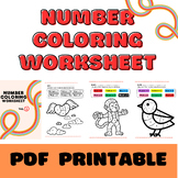 Number Coloring - Color by Number Code Coloring ( 0 - 10 )