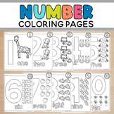 Numbers 1-10 Coloring Pages