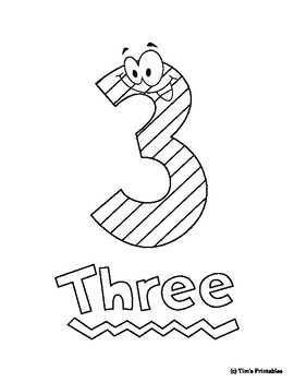 Number Coloring Pages for Preschool! Numbers 1-10 by Tim's Printables