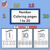 Number Coloring pages 1 to 20