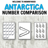 Number Comparison for Math Centers for Antarctica Theme - 