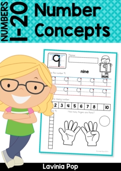 Preview of Number Concepts | Worksheets for numbers 1-20