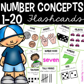 Preview of Number Concepts 1 to 20 Flashcards
