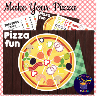 Number Count, Pizza Fun Activity, Preschooler, Pre k, Homeschool, Printable