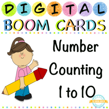 Preview of Number Counting 1 to 10 - Boom Cards