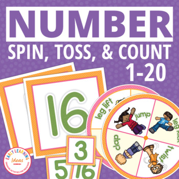 Preview of Numbers 1-20 & Counting to 20 - Preschool Counting Practice Game & Activities