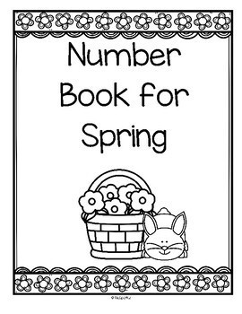 number counting book for spring 1 20 no prep printables by kidsparkz