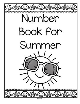 number counting book for summer 1 20 no prep printables by