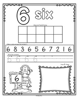 number counting book for winter 1 20 no prep printables by