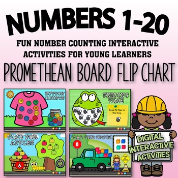Preview of Counting to 20 Promethean Board Flip Chart