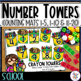 Number Counting Tower Mats -  for numbers 1-5, 1-10 & 11-2