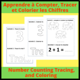 Number Counting Tracing, and Coloring (Franch) : Apprendre