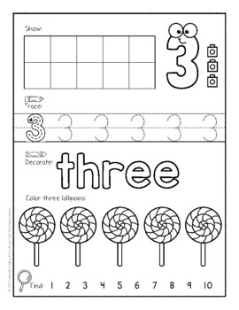 Number Counting And Tracing Book 