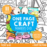 Number Craft Pack {One Page Math Crafts - Numbers + Writin