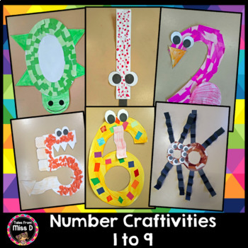 number craft activities by tales from miss d teachers pay teachers