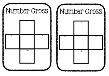 Number Cross One More One Less Ten More Ten Less 2 Versions Tpt